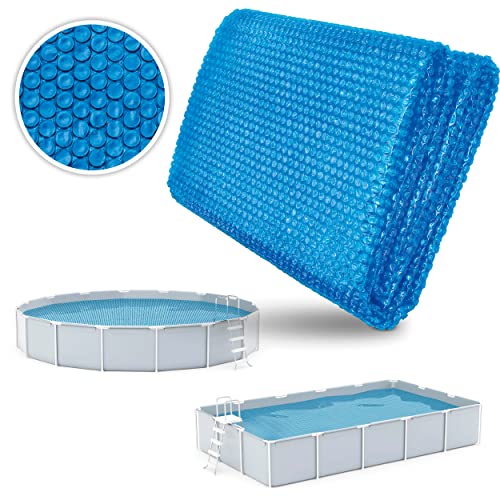 tillvex Cobertor Solar para Piscinas Rectangular 450x220 cm | Espesor de la lámina Solar 120 µm | La Cubierta Solar se Puede Cortar a Medida | Calefacción de la Piscina para el Calentamiento del Agua