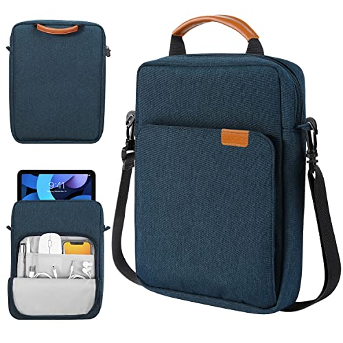 TiMOVO 9-11'' Funda de Transporte para Tableta con Correa de Hombro para iPad Pro 11 2021-2018, iPad Air 5/4 10.9, iPad 10.2, Galaxy Tab A8 10.5/Tab S8 11"/Tab A7 10.4, Surface Go 2/1, Añil