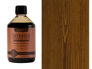 Tinte para madera a base de agua de Littlefair’s, respetuoso con el medio ambiente, Caoba Marrón, 500 ml