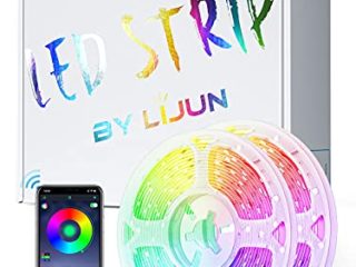 Tira LED 10m, Lijun TikTok Luces LED RGB Multicolor Bluetoooth Luz LED 16 Milliones de Colores Sincronizar con Música para la Habitación, Dormitorio, Cocina, Fiestas, Bares, Bricolaje, Decoración