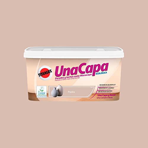 Titanlux Una Capa pintura para paredes Piedra 4 L