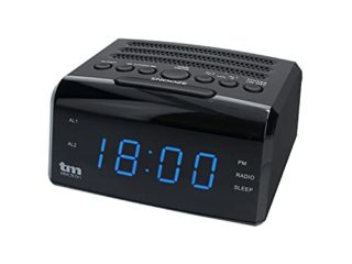 TM Electron TMRAR010 - Radio Reloj Despertador Digital PLL, Color Negro