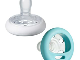 Tommee Tippee Chupete con Forma de Pecho, Textura Similar a la Piel, Diseño Anatómico Simétrico, 0-6 Meses, Set de 2
