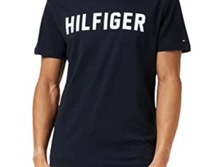 Tommy Hilfiger Cn SS tee Hilfiger Camisa, Desert Sky, MD para Hombre