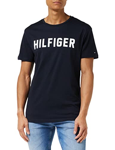 Tommy Hilfiger Cn SS tee Hilfiger Camisa, Desert Sky, MD para Hombre