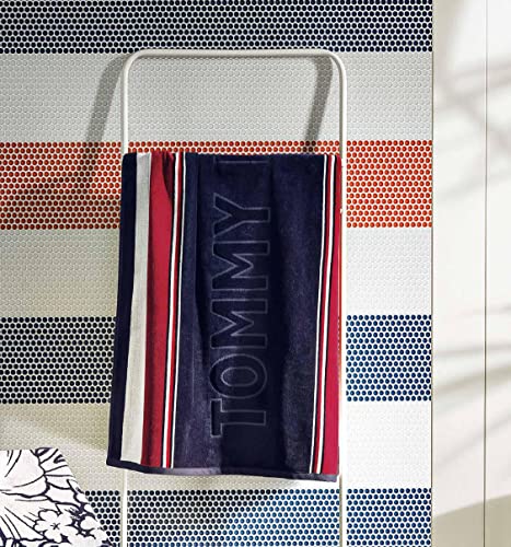 Tommy Hilfiger - Toalla de playa o piscina 100 % rizo chenilla de puro algodón 90 x 170 cm - Cruiser