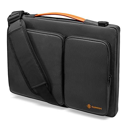 tomtoc Bolso Maletín Bandolera para portátil Compatible con 13" MacBook Air M1/A2337 A2179 2018-2021, MacBook Pro M1/A2338 A2251 A2289 2016-2021, 12,3" Surface Pro 8/X/7+/7/6/5/4, Funda Ordenador