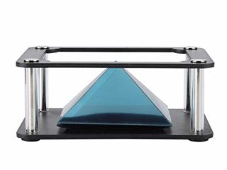Tonysa Pirámide de proyector de Holograma 3D, Holograma de teléfono Inteligente móvil de 3.5-6 Pulgadas, proyector de Soportes de Pantalla holográfica 3D para Cualquier teléfono Inteligente(Cilindro)