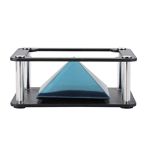 Tonysa Pirámide de proyector de Holograma 3D, Holograma de teléfono Inteligente móvil de 3.5-6 Pulgadas, proyector de Soportes de Pantalla holográfica 3D para Cualquier teléfono Inteligente(Cilindro)