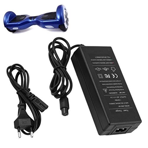 TOP CHARGEUR * Adaptador Alimentación Cargador Corriente 42V 2A Reemplazo Recambio Patinete de Equilibrio Hoverboard Skate iWatBoard i6 i8 i10