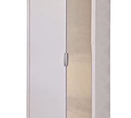 TOP KIT | Mueble Zapatero Tormes 7180 | Medidas 67 x 188 x 34 cm | Armario Zapatero | Puerta Espejo| Blanco