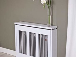 TOPKIT | Cubreradiador Cristian 3091 |90 cm de Ancho|Cubreradiador mediano|Diseño Elegante| Blanco