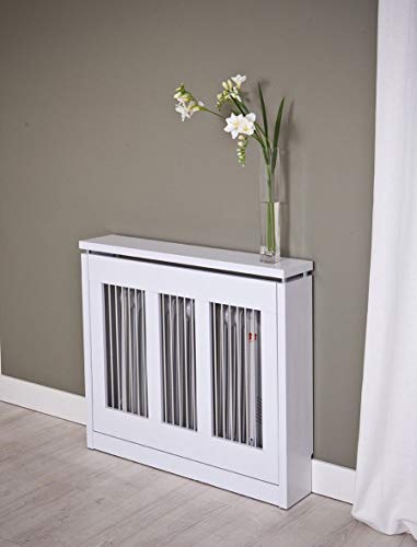 TOPKIT | Cubreradiador Cristian 3091 |90 cm de Ancho|Cubreradiador mediano|Diseño Elegante| Blanco