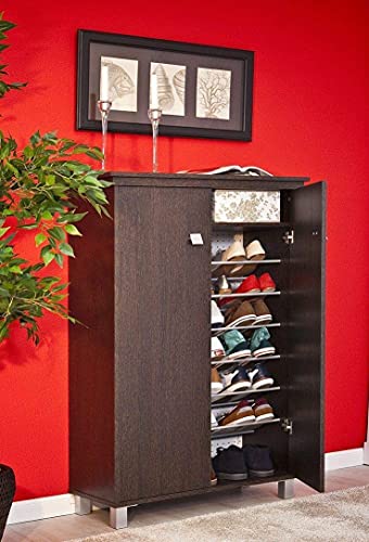 TOPKIT | Mueble Zapatero Misisipi 24ab | Medidas 126 x 81 x 36 cm | Armario Zapatero | Organizador de Zapatos | Zapatero Wengue