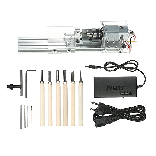 Torno de Madera Weytoll 100 W Mini Beads Machine Torno Miniatura 7000RPM Trabajo de Madera DIY Torno Herramienta de Pulido Rotary