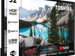 Toshiba 32WK3C63DG Smart TV 32" HD, ALEXA integrado, HDR, Control voz, SAT, Bluetooth, comp. "Hey Google". Dolby Audio, DTS.