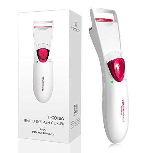 TOUCHBeauty AGC-2016A - Rizador de pestañas eléctrico con almohadilla de calor de silicona, rápido y duradero, herramienta natural de maquillaje de pestañas para mujeres