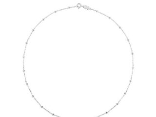 TOUS - Gargantilla Corta de Plata de Primera Ley con Detalles - 45,5 cm de Largo