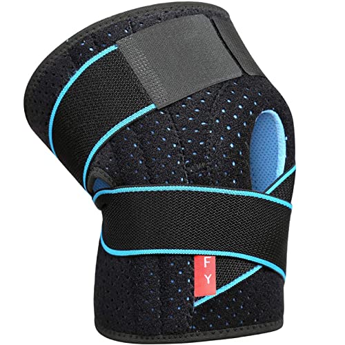 TOVIKI Rodillera Menisco Ligamento Deportiva Ajustable Protector de Rótula Abierta Rotuliana Antideslizante Neopreno Compresión Estabilizadora para Correr Crossfit
