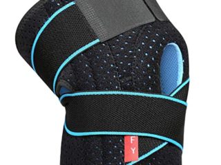 TOVIKI Rodillera Menisco Ligamento Deportiva Ajustable Protector de Rótula Abierta Rotuliana Antideslizante Neopreno Compresión Estabilizadora para Correr Crossfit