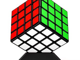 TOYESS Cubo de Mágico 4x4 Profesional, Cubo de Velocidad Clásico Rompecabezas 3D Rápido Todas Las Edades, Negro