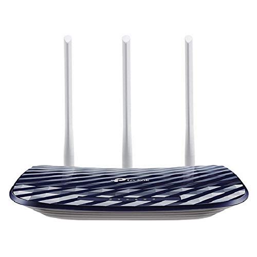 TP-Link Archer C20 - Router inalámbrico de Doble Banda, 750 Mbps, 2.4 GHz a 300 Mbps y 5 GHz a 433 Mbps, 3 Antenas externas de Doble Banda, Fast Ethernet, Puerto de 100 Mbps, Blanco