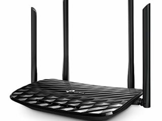 TP-Link Archer C6 - AC1200 Router inalámbrico Gigabit, WiFi MU-MIMO de Banda Dual, modo multi, 4 antenas, 4 puertos LAN de 1000/100/10 Mbps, 1 puerto WAN de 1000/100/10 Mbps, Color Negro