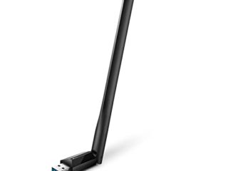 TP-Link Archer T3U Plus AC1300 - Adaptador Wi-Fi Dual Band 5GHz/2.4GHz, USB 3.0, Antena Wi-Fi Externa Ajustable, Señal Potente, Turbo 256QAM, Compatible Windows/MacOS, Color Negro