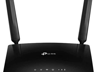 TP-Link TL-MR6400 - Router 4G LTE WiFi (Cat 4), velocidad hasta 300 Mpbs, MicroSim, puerto Ethernet LAN/WAN, antena desmontable, sin configuración, compatible con todos los operadores, Color Negro