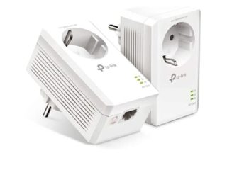 TP-Link TL-PA7017P Kit AV1000 Gigabit Powerline Starter Kit, Sin WiFi, 1 Gigabit Puerto, Super Ahorro de Energía, Color Blanco