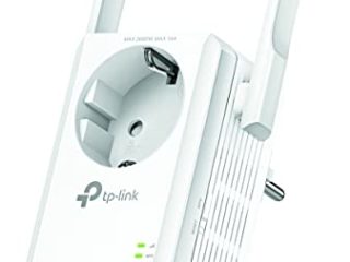 TP-Link TL-WA860RE - Repetidor de red Wifi extensor amplificador de cobertura (Puerto Ethernet, 10/100 mbps, con enchufe, 300 Mbps, 2 antenas), Color Blanco