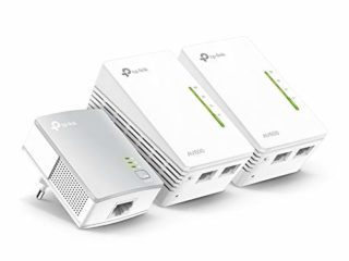 TP-Link TL-WPA4220T KIT - Extensor Universal de Cobertura Wi-Fi AV600+AC300, 5 Puertos, Cable Ethernet (3-Pack)