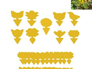 Trampa Moscas Enchufables Trampa, 36 Piezas de Plástico Trampas Adhesivas para Insectos, Trampa para Moscas Amarillo de Doble Cara, Impermeable, Autoadhesivos, para Proteger Plantas y Atrapa Plagas