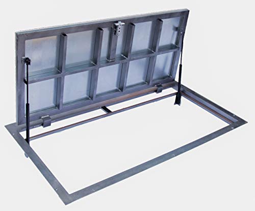 Trampilla de suelo 700 mm x 1200 mm(P) – Bisagras laterales, Tapa de Registro Panel de acceso Puerta de Inspección Tapa de Escotilla
