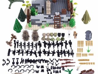 TRCS Juego de 571 armas militares para minicaballeros, figuras de soldados SWAT, policía, residencia de la casa, compatible con Lego