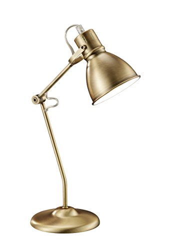 Trio Jasper - Lámpara de mesa, 18W, IP20, 204 lumens, E14, color bronce antiguo
