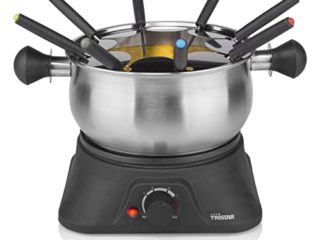 Tristar FO-1106 – Aparato para Hacer Fondue, Volumen 1.3 litros, Acero Inoxidable