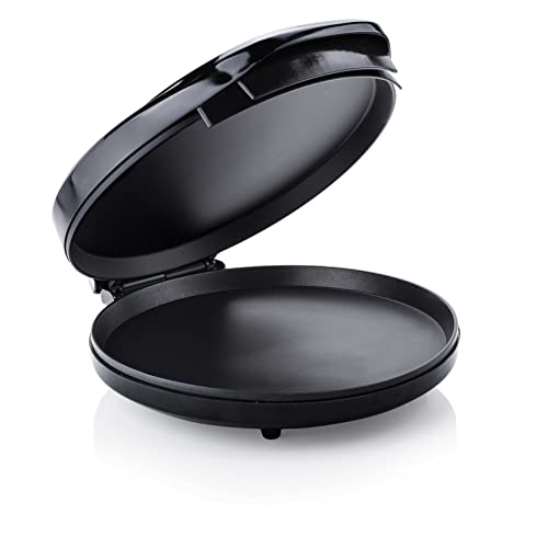 Tristar PZ-2881 Máquina para Hacer Pizzas, 30 cm, termostato Regulable, 1450 W, Acero Inoxidable, Negro