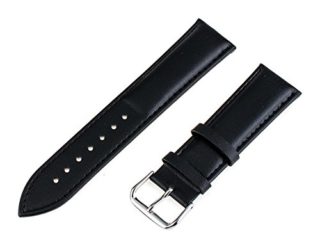 TRUMiRR 20mm Cuero Genuino de la Correa de Reloj de la Venda para Samsung S2 Engranaje clásico (SM-R732 / R735), Moto 2 360 Hombres 42mm 2015, Guijarro Tiempo Ronda 20mm