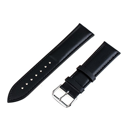 TRUMiRR 20mm Cuero Genuino de la Correa de Reloj de la Venda para Samsung S2 Engranaje clásico (SM-R732 / R735), Moto 2 360 Hombres 42mm 2015, Guijarro Tiempo Ronda 20mm