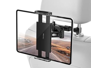 Tryone Soporte Tablet Coche, Soporte Coche Reposacabezas - Soporte Extensible para Tablet Móvil iPad/Samsung Galaxy Tabs/Amazon Kindle Fire HD/Nintendo Switch/Otros Dispositivos de 4.4-11 Pulgada