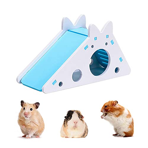 TSHAOUN Casa para Hámster con Escalera y Tobogán, Caseta para PequeñO Animal de Esconderse, Diversión Gimnasio área de Juegos para Hámsters Ardillas Gerbils Osos de Oro Pequeños