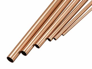 Tube Redondo de Cobre, Tubo de Cobre 2mm 3mm 4mm 5mm 6mm 7mm Diámetro Externo, 0,2mm Pared Grosor, 300mm Longitud, Tubos Rectos sin Costuras, Paquete de 6