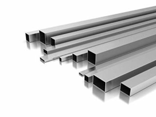 Tubo cuadrado de acero inoxidable, 80 x 80 x 2 mm x 1500 mm +-5 mm