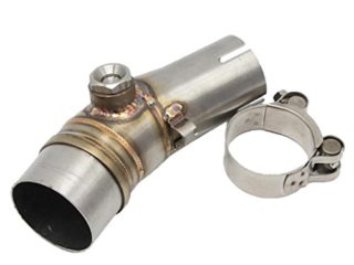 Tubo de Enlace de Sección Media de Escape de Acero Inoxidable, Tubos de Codo de Conexión para Moto Kawasaki ER6N