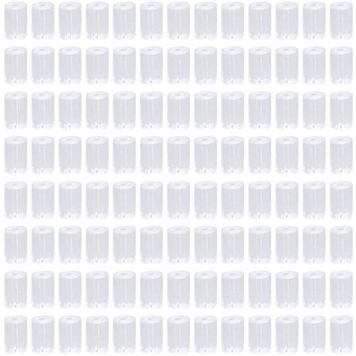 Tuercas de Pendientes, 1000 piezas Silicona Claro Octágono Tapas de Pendientes con Caja de Plástico, para Pendientes de Mujer Espárragos Accesorios Joyería Fabricación de Pendientes
