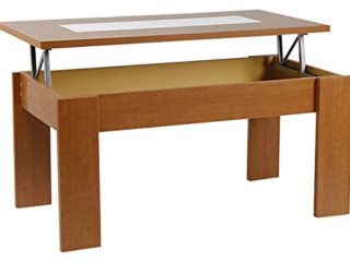 Tumueblekit Mesa Centro Elevable, Melamina, Cerezo, 63x105x55 cm