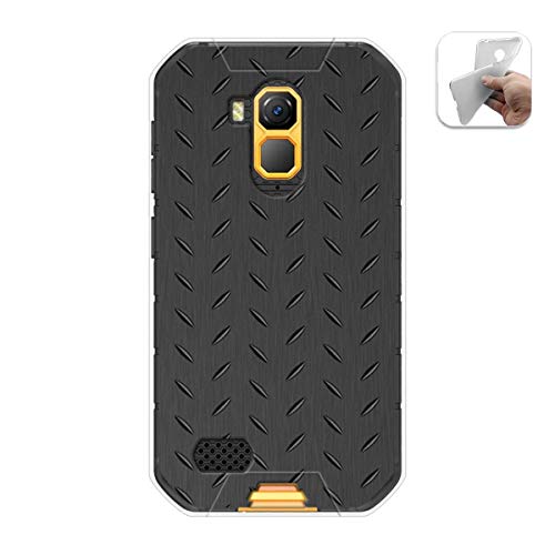 Tumundosmartphone Funda Gel TPU para Ulefone Armor X7 / X7 Pro diseño Metal Dibujos