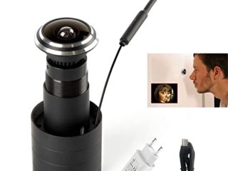Tuya Smart Life HD 1080 p Puerta Ojo Agujero cámara WiFi conectar Mini Seguridad vigilancia CCTV Mirilla 1.78mm Ojo de pez Lente DC 5 V