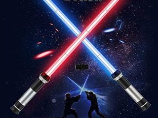 TYTOGE Light Sabres para niños Star Wars, Espada láser 2 en 1 telescópica y Plegable, Espada de Sable de luz con luz LED con Juguetes de Efectos de Sonido, Navidad, cumpleaños, Halloween